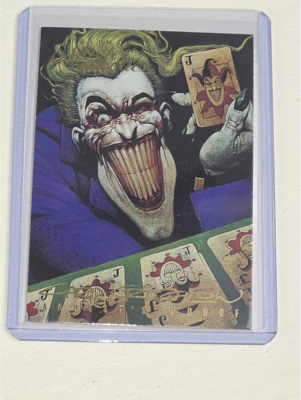 BATMAN MASTER SERIES ARTIST PROOF CARD 45 JOKER